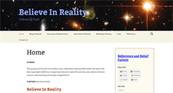 Desktop Screenshot of believeinreality.com