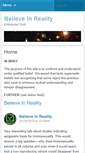 Mobile Screenshot of believeinreality.com