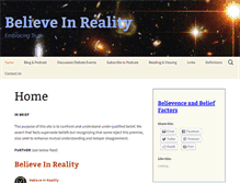 Tablet Screenshot of believeinreality.com